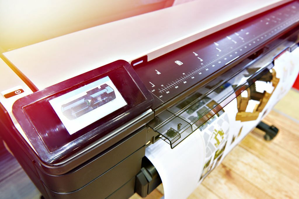 Large format printing on a color plotter Large format printing on a color plotter